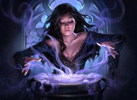 Violet sorceress magic